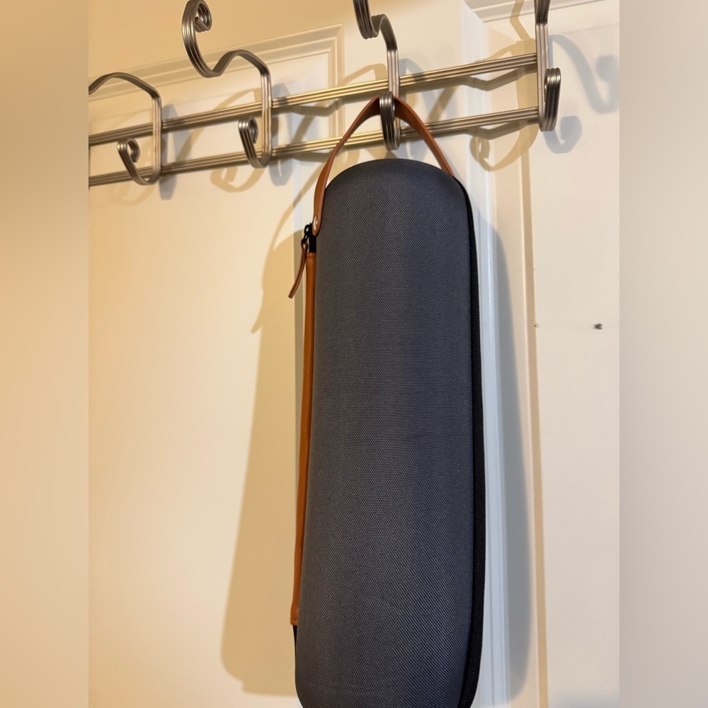 Sophisticated Gray and Tan Men's Toiletry Bag